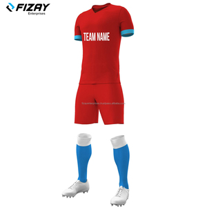FIZAY ENTERPRISES Tenue de football 100 % polyester sur mesure, qualité supérieure, séchage rapide, respirante, pour hommes adultes, entraînement sportif - Product Image 4