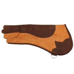 Gants de fauconnerie en cuir de vachette sur mesure, double couche, protection douce pour les bras, pour la faune sauvage - Product Image 1