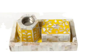 Ensemble de brûleurs d'encens Premium Pearl Glow avec incrustation de nacre, luxe pour maisons arabes, bois de santal religieux, spécial célébrations du Ramadan - Product Image 5