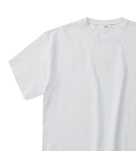 T-shirts pour hommes 100 % coton à col rond et manches courtes - Coupe ample respirante 400g anti-plis personnalisable pour l'été décontracté - Product Image 6