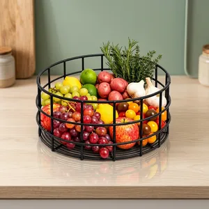 Cesta de Frutas Metálica para Encimera de Cocina, Frutero Decorativo de Alambre, Organizador Multiusos para Almacenamiento de Frutas y Verduras para el Hogar - Product Image 5