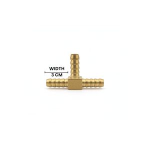 Conector de latón de 3 vías para manguera de mayorista, el mejor conector de latón para manguera, junta en T para tubería de gas, divisor de gas de 3 vías, adaptador de manguera - Product Image 3