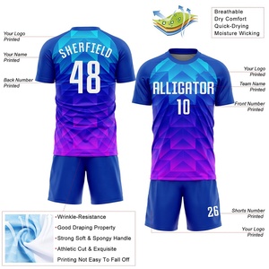 Conjunto de Uniforme de Fútbol para Equipo Más Vendido al por Mayor Hecho en Pakistán Camiseta de Fútbol para Hombre Conjunto de Uniforme de Fútbol Cuello Redondo Sólido - Product Image 2
