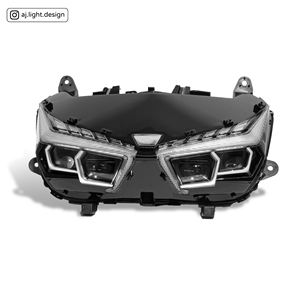 AJLIGHT DESIGN Phare LED 4 yeux blanc naturel pour moto, fabriqué à Taïwan, feux de jour, faisceau haut/bas, amélioration Cygnusx - Product Image 1