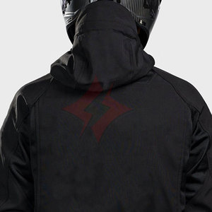 Hoodie de protection pour moto de haute qualité FLASH GEAR entièrement doublé en polyester respirant, homologué CE, design blindé - Product Image 6