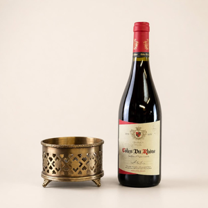 Porte-bouteilles à vin en laiton, support décoratif en métal de qualité supérieure pour bouteilles de vin, organisateur de présentation pour la maison, le bar, la cuisine, la salle à manger - Product Image 4