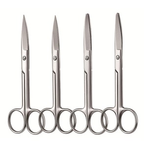 4 ชิ้น BAFA SURGICAL INSTRUMENTS กรรไกรผ่าตัดแบบแมนนวล สแตนเลสสตีล เครื่องมือตัดเล็บขนาดเล็ก กรรไกรคิ้ว โรงพยาบาล - Product Image 3