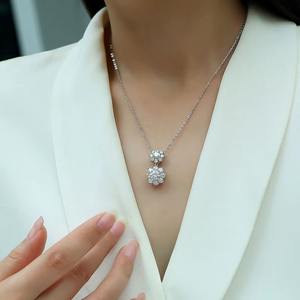 สร้อยคอจี้เพชรทรงบริลเลียนต์ชุบทอง 14K/24K แบบฝังเพชรเรียงแถว ผลิตในอินเดีย ดีไซน์คลาสสิกสไตล์ไทย เหมาะสำหรับผู้ชายในโอกาสพิเศษ - Product Image 2