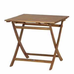 Wooden <b>Foldable</b> Square Dining <b>Table</b> Eco-Friendly Durable Rustic Modern Design <b>Outdoor</b> Indoor Use Home Furniture 4 Seater - Product Image 1