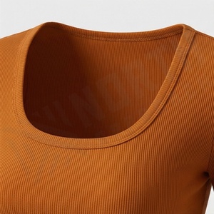 Camisetas Cortas de Manga Larga para Mujer, Talla Grande, 100% Algodón, Personalizables, Ropa Urbana, Prendas de Alta Calidad para Dama - Product Image 4