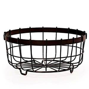 Linea Exports Inc Metal Wire <b>Storage</b> <b>Cart</b> With Wooden Shelves And Handles Modern Multi-Purpose Neatening Trolley Rectangle Shape - Product Image 4