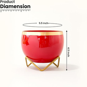 Urban Plant Indoor Metal Planter Trending Pots <b>Unique</b> Designer Flower <b>Vase</b> - Product Image 5