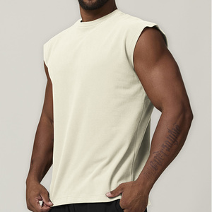 Camiseta Deportiva de Algodón de Alta Calidad, Dos Tonos, Sin Mangas, para Hombre, Talla XL Personalizada, para Fisicoculturismo y Running - Product Image 5