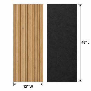 Panel de Madera Maciza Rectangular con Diseño Minimalista, Panel Flexible de Madera Natural - Product Image 2