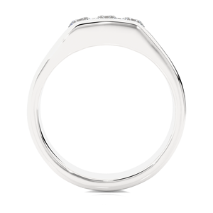 Anillo de Diamantes Naturales Redondos de Oro Sólido de 18K, 0.52 CT, 3 Piezas de Joyería de Diamantes, Estilo Clásico de Compromiso para Hombre - Product Image 4