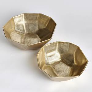 2025 New Polished Metal Crackle Glaze Large <b>Bowl</b> with Heart Design for Home Holiday Use <b>Disposable</b> - Product Image 3
