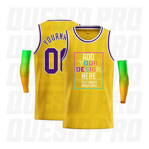 Camiseta de Baloncesto para Hombre, para Entrenamientos, con Tela Suave, Cuello de Punto Acanalado, Proveedor de Ropa Deportiva, Marca OEM - Product Image 5