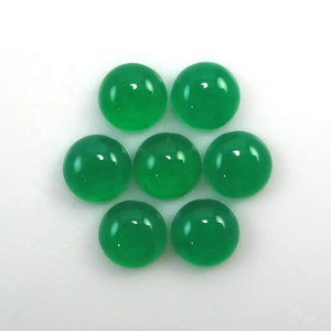 Cabujón redondo de ónix verde Natural de 12mm, artículos hechos a mano, fabricación de joyas de piedras preciosas sueltas al mejor precio de fábrica al por mayor - Product Image 1