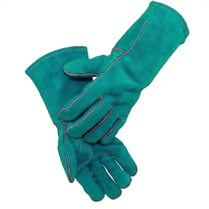High Quality Leather Safety Gloves Industrial Working Gloves <b>Fire</b> Heat Resistant Spark Protection for Welding Hand Protection - Product Image 6