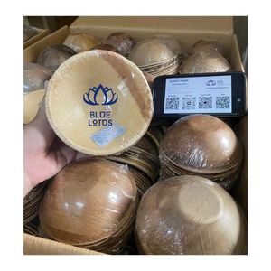 TENDENCIA ACTUAL: Tazón de Hoja de Palma 2026, Vajilla Ecológica Desechable para Servir Platos Calientes y Catering para Fiestas, Duradero y Fácil de Limpiar - Product Image 1