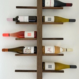 Elegante botellero de madera para montar en la pared, ideal para salsas, aceites y vino, organizador de encimera que ahorra espacio, procedente de la India. - Product Image 2