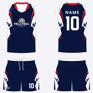 Uniforme de Voleibol Personalizado de Entrega Rápida, Venta al Por Mayor, Sublimado, Transpirable, Cuello en V, Malla de Poliéster, Conjunto de Equipo de Secado Rápido, OEM - Product Image 5