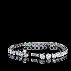 Pulsera de Diamantes Cultivados en Laboratorio, Corte Brillante, Oro de 18K, Certificación IGI, VVS1, Lujosa, para Regalo de Boda, Aniversario - Product Image 2