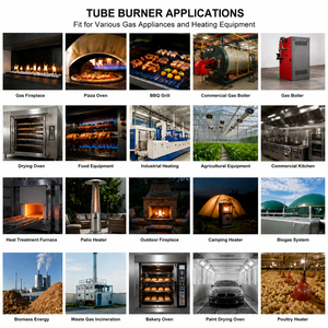 Tube de brûleur à <span class=keywords><strong>gaz</strong></span> en acier inoxydable pour barbecue à <span class=keywords><strong>gaz</strong></span>, four à pizza <span class=keywords><strong>au</strong></span> bois, pièce de chaudière à <span class=keywords><strong>gaz</strong></span> industrielle, allumeur de surface chaude, foyer - Product Image 4