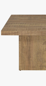 Table basse en bois de manguier en promotion avec finition vintage, mobilier de salon, table basse contemporaine en bois de noyer - Product Image 5