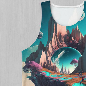 Men Tank Top Quick Dry Moisture Wicking Sublimation Printing Marathon <b>Running</b> <b>Singlet</b> Custom Logo Low MOQ Bulk Order Direct - Product Image 2