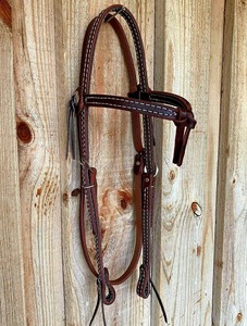 Ensemble de têtière et de collier de poitrail en cuir de qualité supérieure pour chevaux, en gros - Product Image 3
