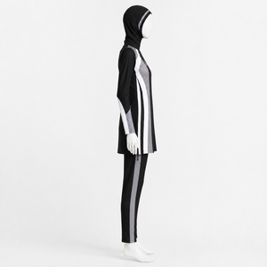 Conjunto Burkini para Mujer, Confeccionado con Material Elástico Suave, Cobertura Total y Movimiento Cómodo para Piscina, Natación y Viajes a la Playa - Product Image 4