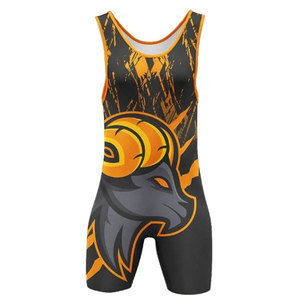 Maillots de lutte unisexes sur mesure, respirants, col en V, double bretelle, ajustés, écologiques, pour la lutte, en gros, faible MOQ, livraison rapide - Product Image 1