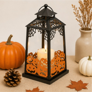 Nouvelle Lanterne Citrouille Métallique pour Halloween, Idéale pour l'Intérieur et l'Extérieur, Décoration de Table ou Suspendue pour Maison Hantée, Prix le Plus Bas - Product Image 6