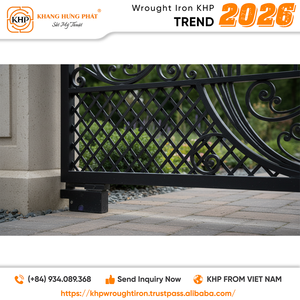 Puerta de Entrada Principal de Hierro Forjado de Lujo Personalizada, Resistente, Ornamental, con Recubrimiento en Polvo Antióxido - Product Image 2