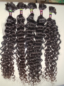 7HILLSHUMANHAIR Cabello Humano Virgen Indio Ondulado de Primera Calidad 100% Natural, Doble Trama a Máquina, Cabello Humano Remy sin Procesar en Paquetes - Product Image 2