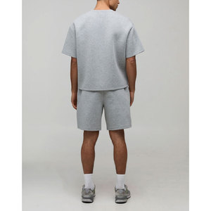 ชุดเซ็ตเสื้อผ้าสตรีทแวร์ผู้ชาย 2 ชิ้น กางเกงขาสั้น ชุดลำลองฤดูร้อน ผ้าแห้งเร็ว - Product Image 2