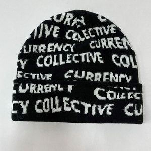 Custom Logo Full Print Y2K Graphic Jacquard Fuzzy Beanie Cap Super Soft Mohair <b>Knit</b> <b>for</b> Men and Women Letter <b>Pattern</b> Skull Cap - Product Image 1