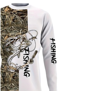 เสื้อตกปลาคุณภาพสูงสั่งทำพิเศษ เสื้อผ้าตกปลาแบบซับลิเมชั่น แห้งเร็ว เสื้อโปโลตกปลาแขนยาว - Product Image 4