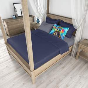 Nueva funda de almohada decorativa ligera súper suave de fácil cuidado Hippie Animal tortuga diseño de tortuga tamaño estándar para cama - Product Image 4