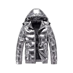 New Arrival <b>Men's</b> Warn Winter Shiny Quilted Puffer <b>Jacket</b> Windbreaker Padded Thick Hooded Bubble Padded <b>jacket</b> for <b>men</b> - Product Image 6