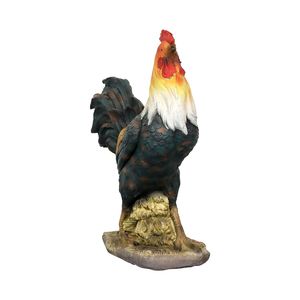 22.4 \ "statue da giardino di gallo a grandezza naturale decorazioni di pollo in cemento all'aperto decorazione di arte del gallo per ornamenti da giardino - Product Image 6