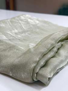 ADORN CREATION Tissu en nylon brillant 100% biologique, tissé uni, teint, écologique, provenant du Gujarat - Product Image 3