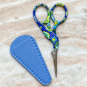 Vintage Style Embroidery Scissors with Leather <b>Case</b> for Thread Cutting and <b>Sewing</b> - Product Image 4