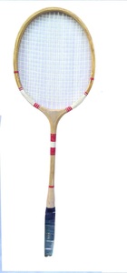 Unisex Customize All Sizes and Colours Wooden Badminton Racket Tennis With Gripy Soft Handle Hard Netting and Custom Logo - Product Image 4