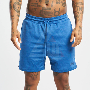 Shorts de sport pour homme HG2103 – Qualité supérieure, tricotés, écologiques, respirants, avec cordon de serrage, taille mi-haute, longueur genou, style Hip Hop sportif - Product Image 2