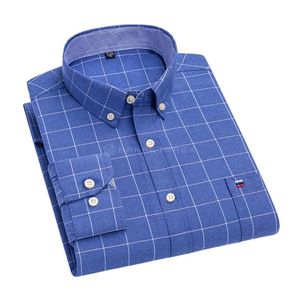 Chemises à carreaux pour hommes en gros – Chemises décontractées à boutons, à manches longues, à la mode pour hommes - Product Image 2