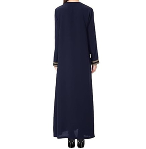 Abaya pour femmes de haute qualité, nouvelle collection, modeste, fabriquée par un fabricant professionnel de vêtements islamiques, séchage rapide, respirante, en polyester, manches longues. - Product Image 3