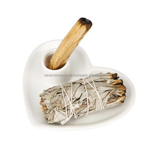 Soporte de incienso de Palo Santo de cerámica con forma de corazón de calidad superior utilizado para sala de meditación y Yoga a precio de mercado - Product Image 2
