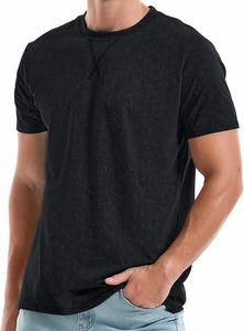 Nouveauté T-shirts longs oversize pour hommes 100% Coton Manches courtes Coupe ample Couleur unie Logo personnalisé Anti-boulochage 280g - Product Image 2